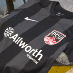 Details: PCU Soccer Jersey
Process: three color screen printing
Product: Nike Dri-FIT black & grey striped soccer jersey